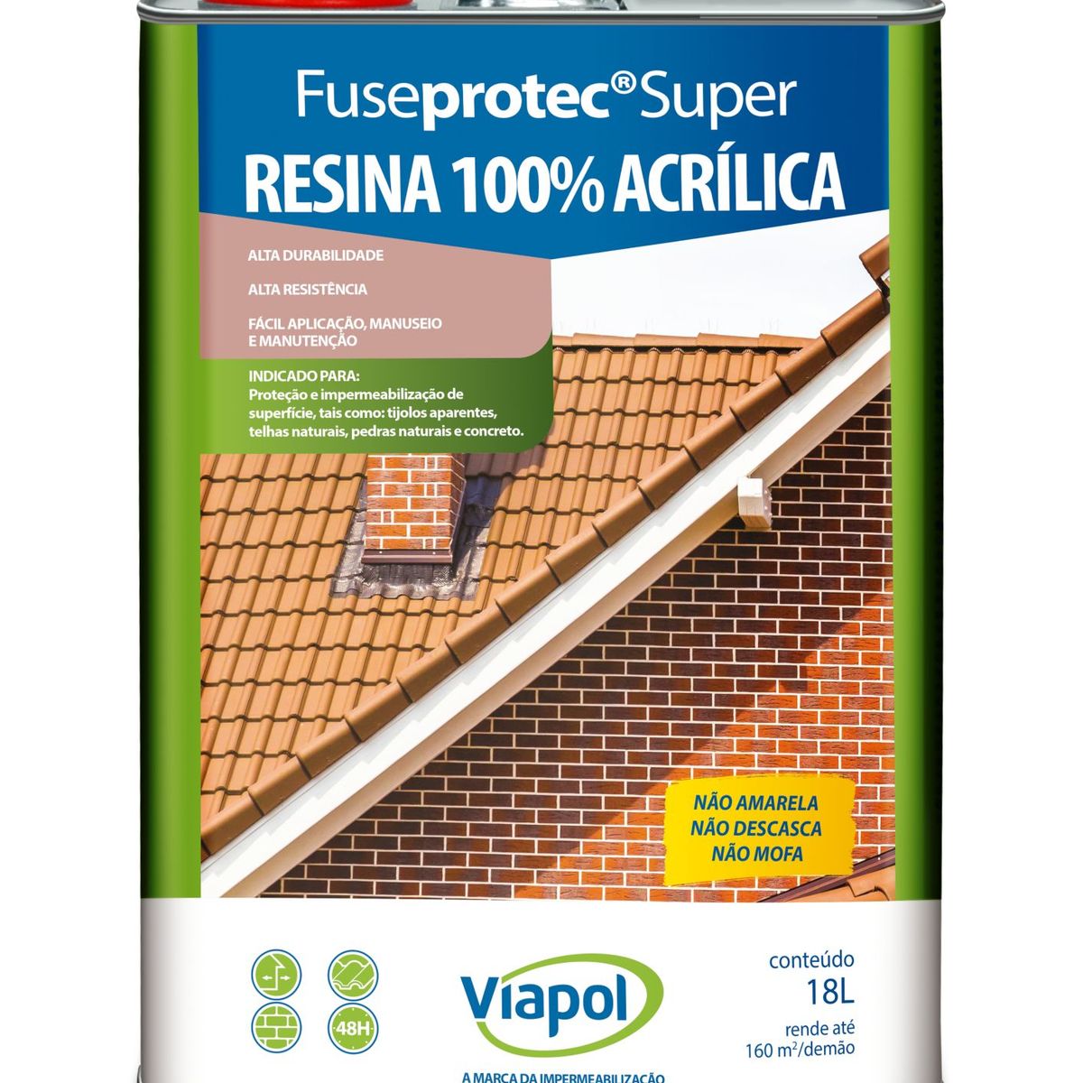 Resina Fuseprotec 18L Brilhante, marca Viapol - Foto Principal