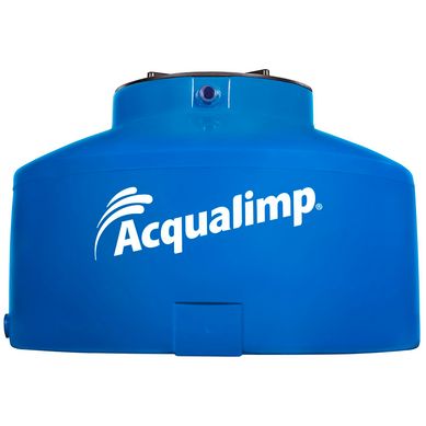 Caixa De gua 1.000L Polietileno gua Protegida Tampa Rosca Azul
