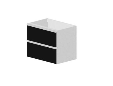 Balco Veneza 80cm 2 Gavetas Preto
