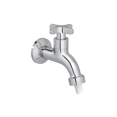 Torneira para Jardim Tanque com Adaptador Flex Cromado