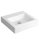 Cuba de Apoio 43cm com Mesa L737 Quadrada Branco