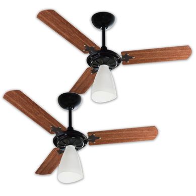 Kit com 2 Ventiladores de Teto 3 Ps VMix Classic Mog 127V Preto Ventisol