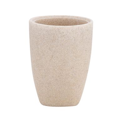 Porta Escova Areia Resina Bege Just Home Collection