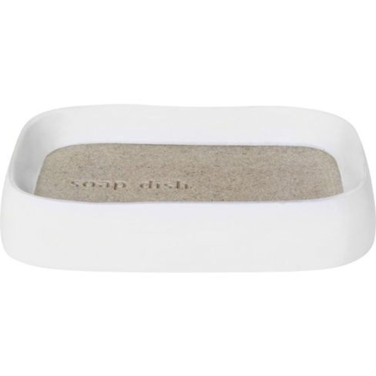 Saboneteira Soap Dish Bege e Branco, marca Just Home Collection - Foto Principal