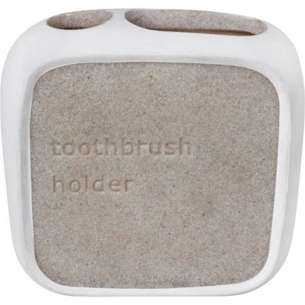 Porta Escova de Dente Branco e Bege, marca Just Home Collection - Foto Principal