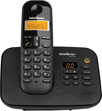 Telefone Digital sem Fio com Secretria Eletrnica Preto 