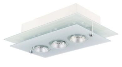 Luminria Macap Retangular de Sobrepor Branco 