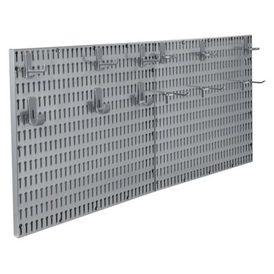 Kit Painel Porta Ferramentas 16 Peas Cinza Redline
