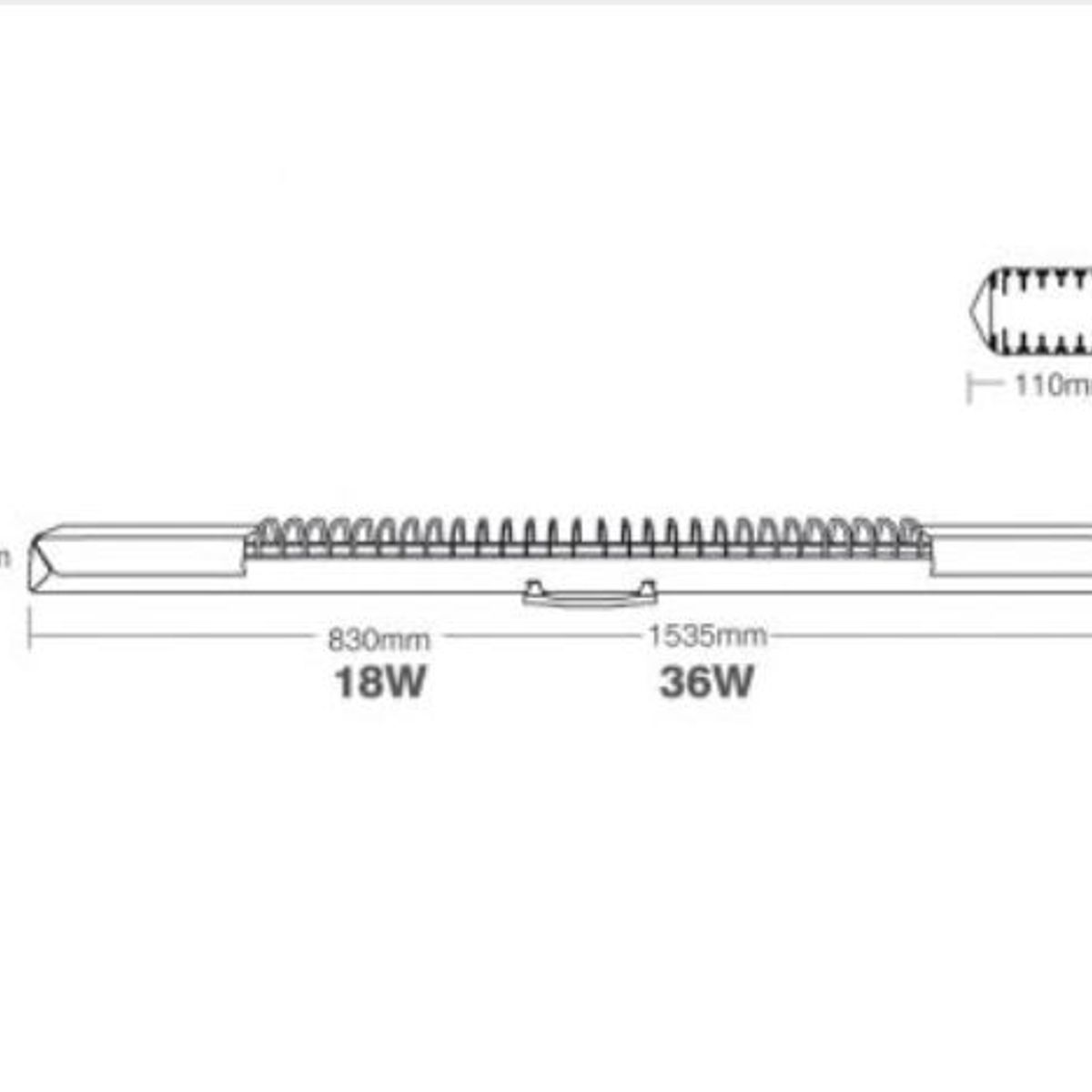Luminária Lumifacil LED 2x8W 6500 220V Branco, marca Taschibra - Foto 2