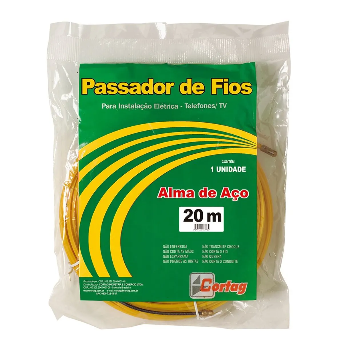 Passador De Fios Alma De Aço 20M, marca Cortag - Foto Principal