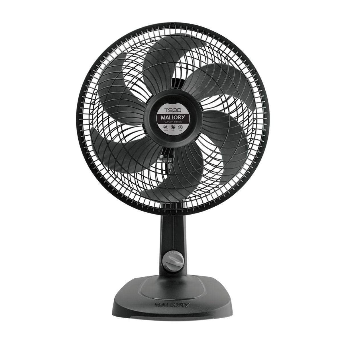 Ventilador de Mesa 30cm 6pás TS30, Preto, 127V, marca Mallory - Foto Principal
