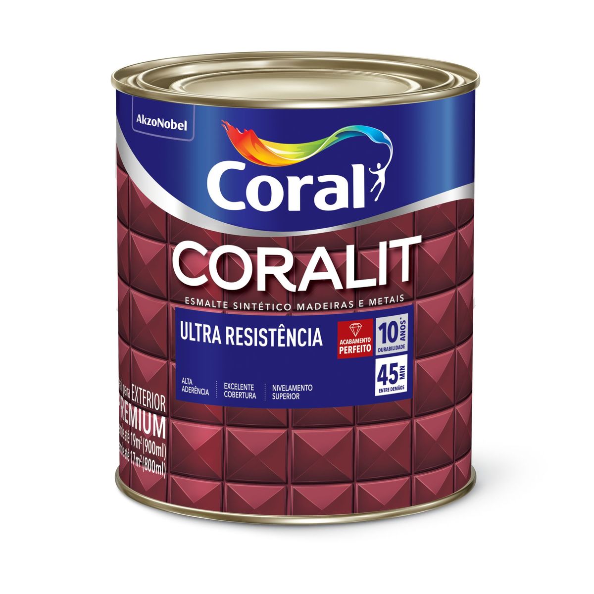Esmalte Sintético Coralit Premium para Madeiras e Metais, marca Coral - Foto Principal