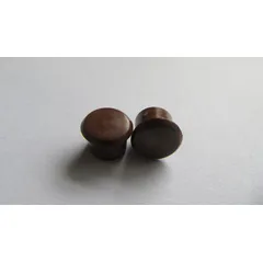Tapa Furo Com 10 Peças, Marrom, 8Mm