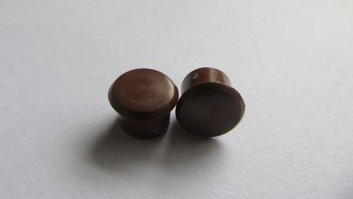 Tapa Furo Com 10 Peas, Marrom, 10Mm