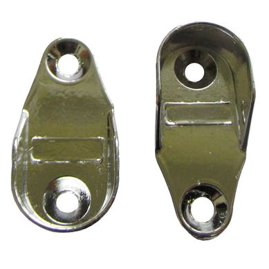 Cabideiro Obilongo Metal Com 2 Peas, Cromado