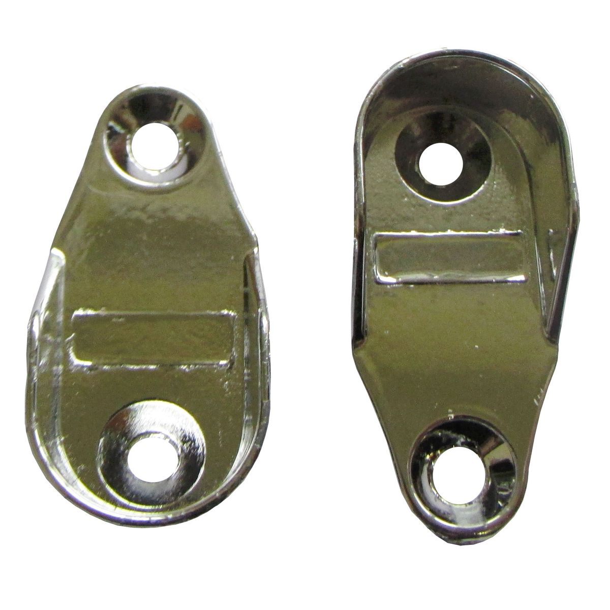 Cabideiro Obilongo Metal Com 2 Peças, Cromado, marca Foxmix - Foto Principal