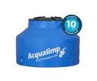 Caixa De Água 310L Polietileno Água Protegida Tampa Rosca Azul