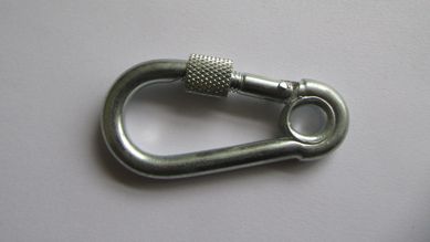 Mosqueto com Trava e Rosca Enc 2 Peas, Cromado, 5x50mm