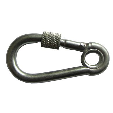 Mosqueto com Trava e Rosca Enc 2 Peas, Cromado, 6x60mm