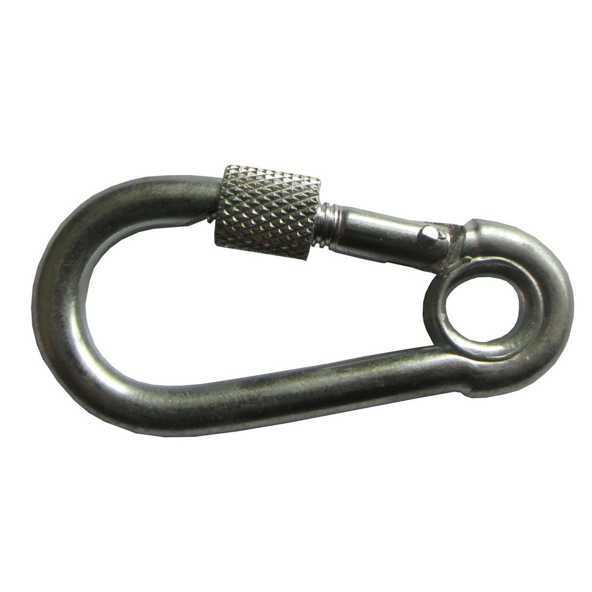 Mosquetão com Trava e Rosca Enc 2 Peças, Cromado, 6x60mm, marca Foxmix - Foto Principal