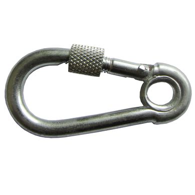 Mosqueto com Rosca 1 Pea, Cromado, 8x80mm