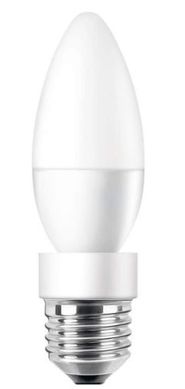 Lmpada LED Vela Leitosa Luz Branca com Adaptador 6W Bivolt 