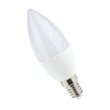 Lmpada LED Vela Leitosa Luz Branca com Adaptador 6W Bivolt 