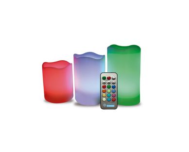Vela LED Box 1 RGB sem Aroma Controle Pilha AAA 