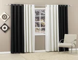 Cortina Dupla Madri 300x250cm Preto