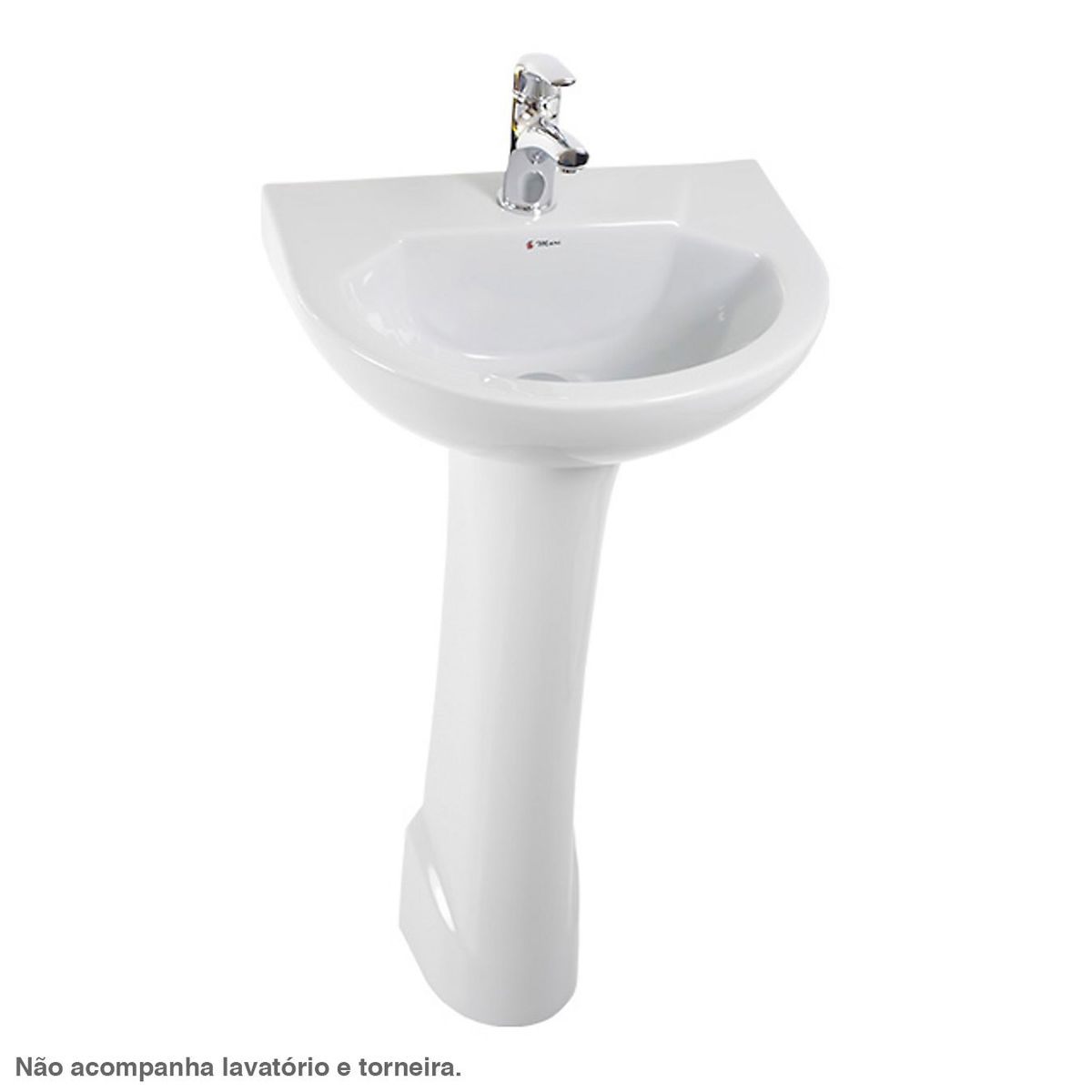 Coluna para Lavatório Gardênia 68x18cm Branco, marca Mari Louças - Foto 2
