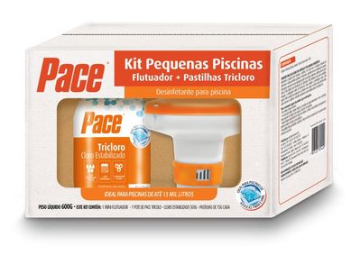 Pace Kit Cloro Pequenas Piscinas 500g