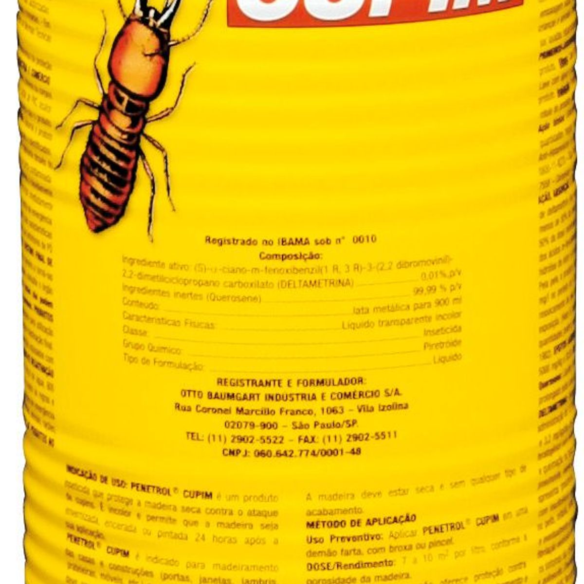 Cupinicida Penetrol Cupim 900ml Incolor, marca Otto Baumgart - Foto Principal
