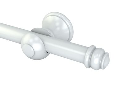 Kit Varo de Cortina Eco Europa 300 cm Branco