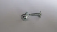 Parafuso 4,2x13mm Cabeça Flangeada Phillips Rosca Inteira Zincado Branco Cromado 200 Peças
