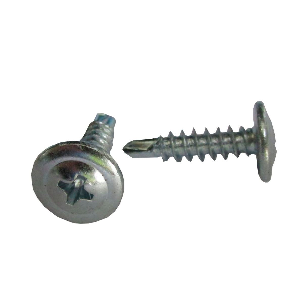 Parafuso 4,8x19mm Cabeça Flangeada Phillips Rosca Inteira Zincado Branco Cromado 100 Peças, marca Foxmix - Foto Principal