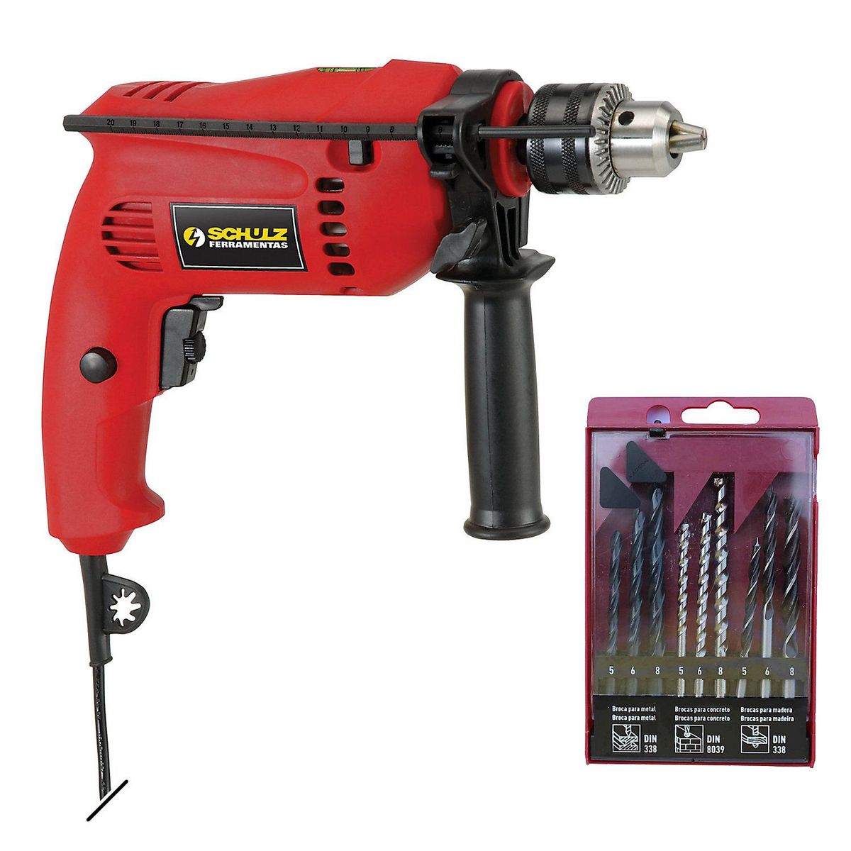 Furadeira de Impacto Schulz 500W Plus 1/2" 220V, marca Schulz - Foto 2