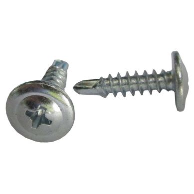 Parafuso 4,2x13mm Cabea Flangeada Phillips Rosca Inteira Ponta Agulha Zincado Cromado 20 Peas