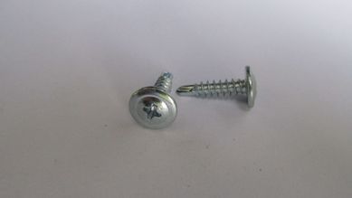 Parafuso 4,2x13 Flangeada Phillips Rosca Inteira Auto Atarraxante Agulha Zincado Branco Cromado 500