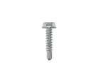 Parafuso 4,2x13mm Cabeça Sextavada Flangeada Rosca Inteira Broca Aço Cromado 200 Peças