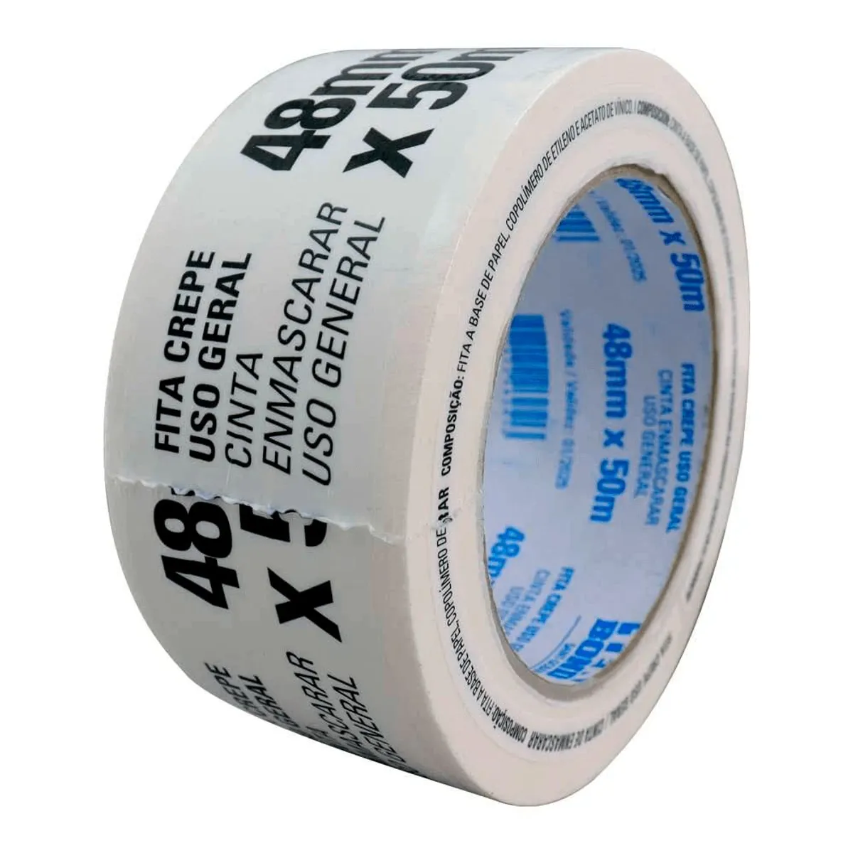 Fita Crepe  48Mm X 50M Branco, Tekbond, marca Tekbond - Foto 2