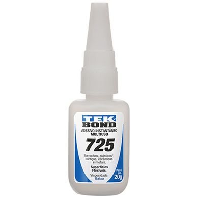 Adesivo Instantneo 725 20g Blister Incolor