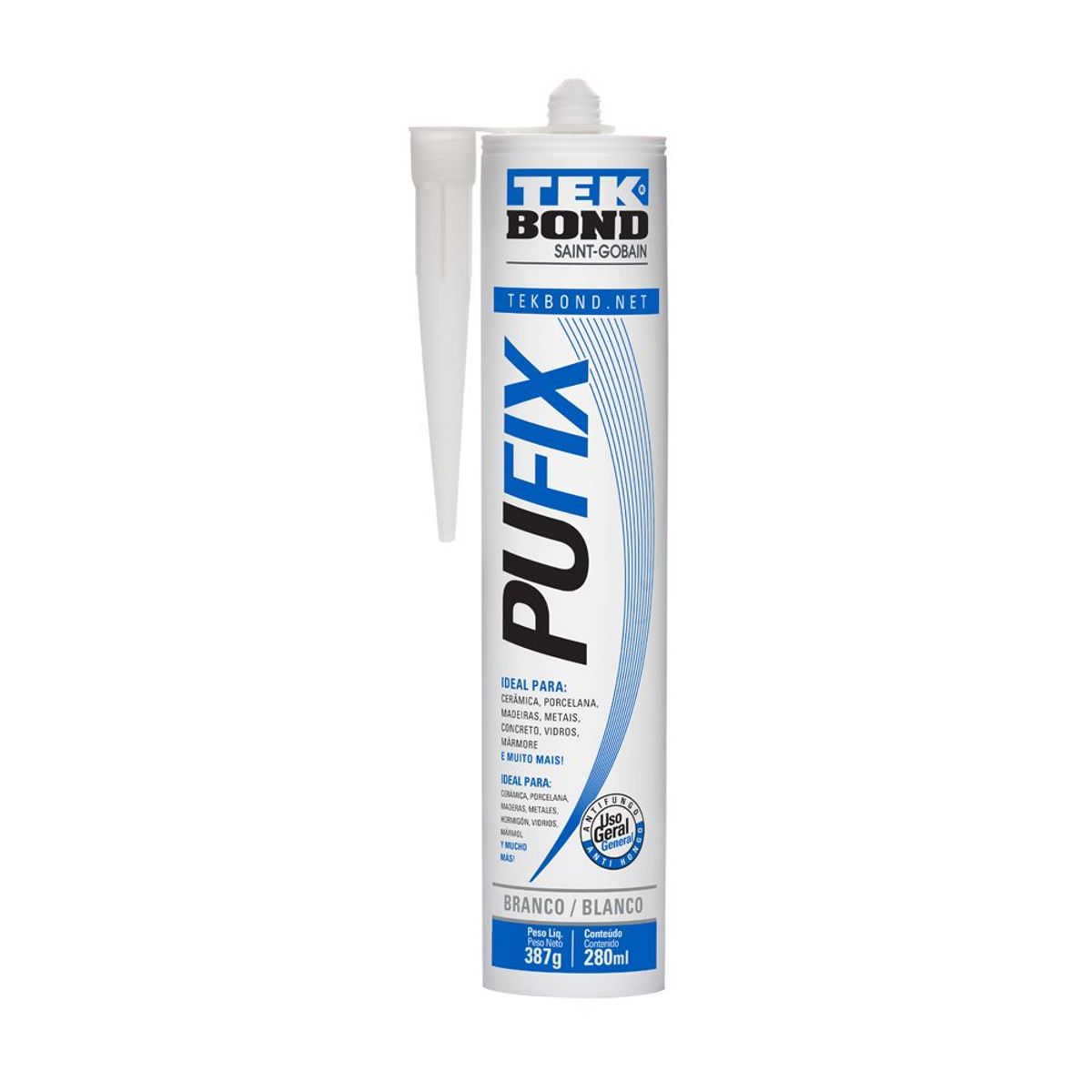 Adesivo Pu Fix Cartucho Branco 387g, marca Tekbond - Foto Principal