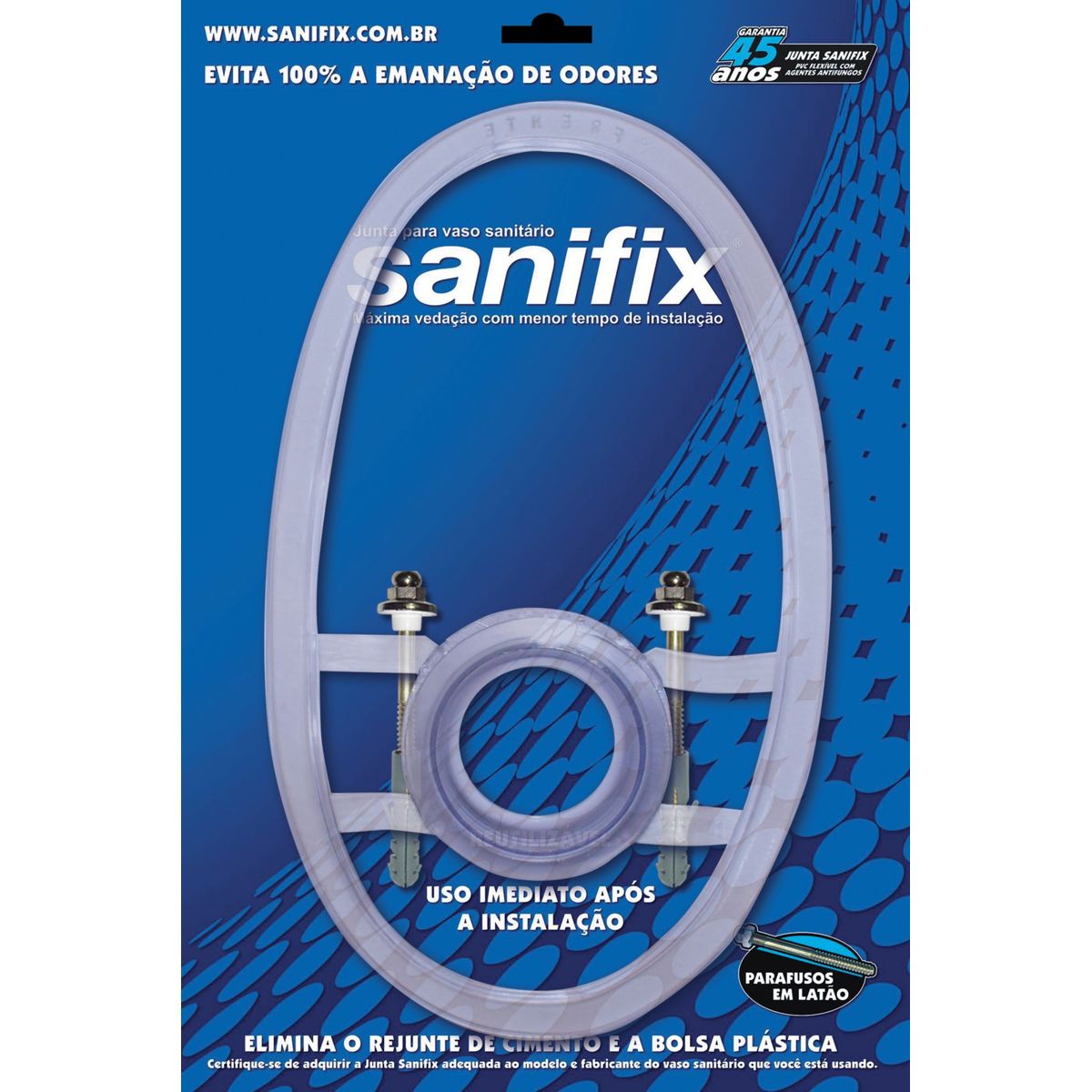 Kit Junta Bacia Izy com Caixa, marca Sanifix - Foto Principal