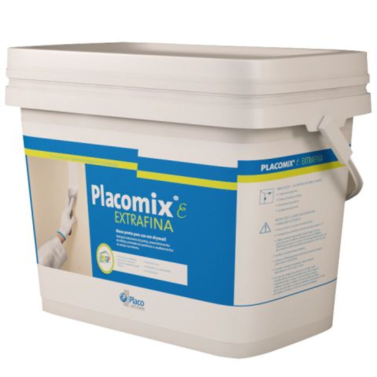 Massa Placo Extrafina 21Kg Branco, marca Placo - Foto Principal