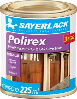 Verniz Polirex 225ml Mogno 