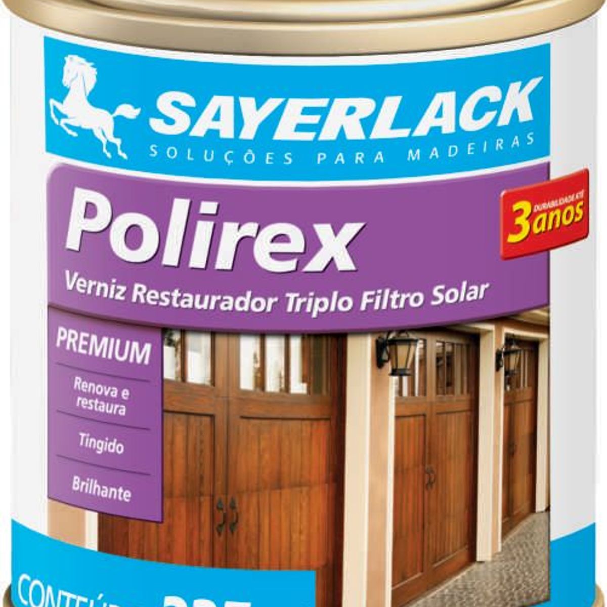 Verniz Restaurador Polirex 1/16 225ml Mogno Sayerlack, marca Sayerlack - Foto Principal