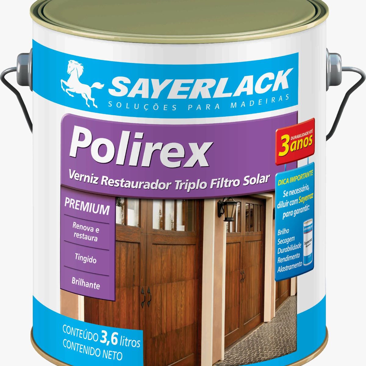 Verniz Restaurador Polirex 1/16 225ml Mogno Sayerlack, marca Sayerlack - Foto 2