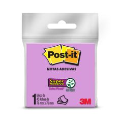 Bloco Adesivo Post-It 76x76cm com 45 Folhas Roxo
