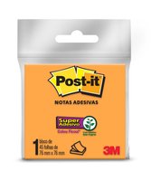 Bloco Adesivo Post-It 76x76cm com 45 Folhas Laranja