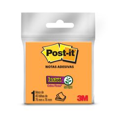 Bloco Adesivo Post-It 76x76cm com 45 Folhas Laranja